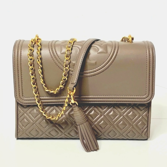 Tory Burch Handbags - 💥Tory Burch🤎Fleming Shoulder bag crossbody bag quilted leather tassel bag
